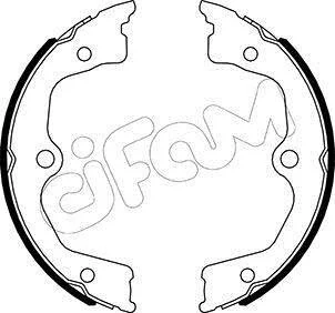 ACURA Комплект барабанних колодок TL (UA8, UA9) 3.7 AWD 12-, HONDA ACCORD VIII (CP) 2.4 07-12 CIFAM 153495