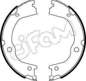 HYUNDAI Комплект барабанних колодок SANTA FE II (CM) 2.0 4x4 05-09, KIA SORENTO II (XM) 2.2 CRDi 09-15 CIFAM 153498 (фото 1)