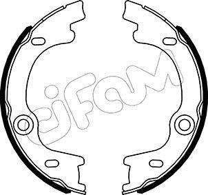 KIA Комплект барабанних колодок CARENS III Мінівен (UN) 1.6 CRDi 128 10-13 CIFAM 153-505