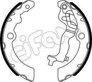 NISSAN Комплект барабанних колодок PIXO (UA0) 1.0 09-, SUZUKI ALTO VII (GF, HA25_, HA35_) 0.7 11- CIFAM 153518