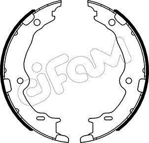 LEXUS Комплект барабанних колодок LS (_F4_) 460 AWD (USF45, USF46) 08-, TOYOTA CENTURY (_G6_) Hybrid (UWG60 18- CIFAM 153-522