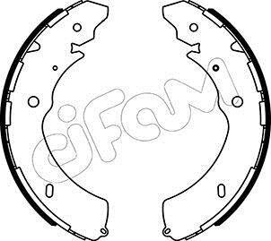 ISUZU Комплект барабанних колодок D-MAX I (TFR, TFS) 3.0 DiTD (TFR85_) 07-12, CHEVROLET COLORADO Crew Cab Pickup 2.9 4WD 06-12, MAZDA BT-50 III Пікап 3.0 (TFR40JPR, TFR40JDR) 20- CIFAM 153-572