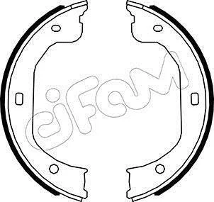 FORD Колодки гальмівні барабан MAVERICK 2.0 01-, 2.3 04-, 3.0 01-, FORD USA, MAZDA CIFAM 153587