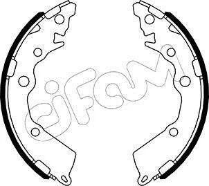 KIA Комплект барабанних колодок PICANTO II (TA) 1.0 11-17 CIFAM 153588
