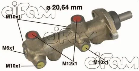 VW головний гальмівний циліндр D20,64mm PASSAT DIESEL -81 CIFAM 202043