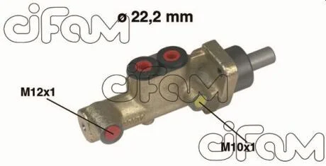 OPEL Главный тормозной цилиндр 22,22mm Astra 1.4/1.6/1.7D ABS 08/93- CIFAM 202246