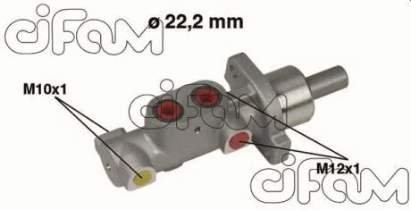 CITROEN головний гальмівний циліндр Xsara,Peugeot 206/306 1.4/1.9D/TD 97- 22.20 CIFAM 202359