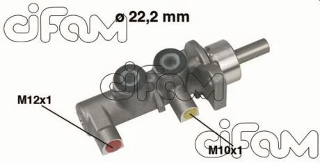 OPEL головний гальмівний циліндр CORSA 1.0-1.7DTI 00- 22.20 CIFAM 202380