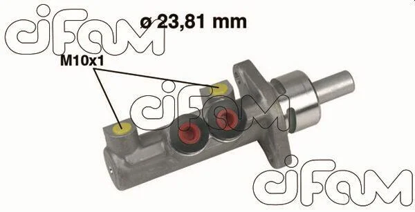 RENAULT Главный тормозной цилиндр MEGANE CLASSIC 96- 23.81 ABS CIFAM 202412 (фото 1)