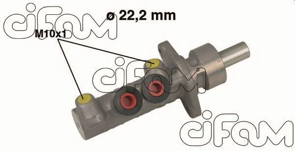 VW головн. гальмівний цил. 22,2мм Polo, CADDY, SEAT (з ма BOSCH) CIFAM 202482 (фото 1)