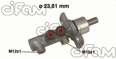 VW головний гальмівний циліндр (для ТЗ з ESP, різні виходи M12 + M10) Audi A4 95-00, Passat B5 96-00 CIFAM 202491