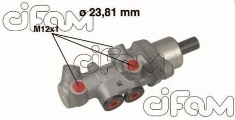 VW головний гальмівний циліндр Golf IV,Audi A3,Skoda Octavia 1.6/2.0 96- CIFAM 202536