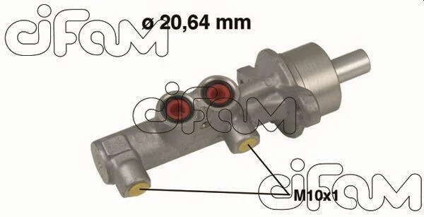 OPEL головний гальмівний циліндр d=22.1mm Combo 04-11,CORSA C 03-09 CIFAM 202538 (фото 1)