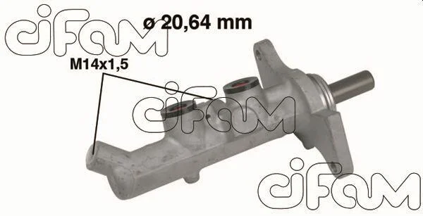TOYOTA головний гальмівний циліндр COROLLA / ALLEX 04-07 CIFAM 202593 (фото 1)