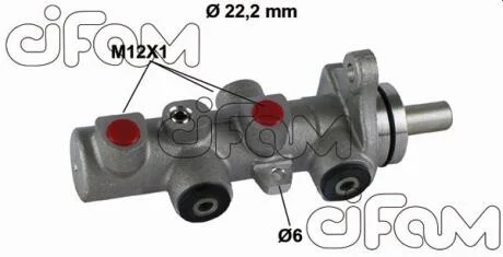 KIA Главный тормозной цилиндр RIO 1.4 05-, HYUNDAI ACCENT 1.5 05- CIFAM 202793