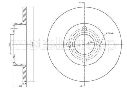 VW Диск тормозной передн.Audi 80,100 76-91 CIFAM 800062 (фото 1)