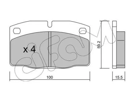 DAEWOO Гальмівні колодки передн. Lanos,Nexia,Opel Kadett E,Astra F,Corsa,Vectra A CIFAM 8220440