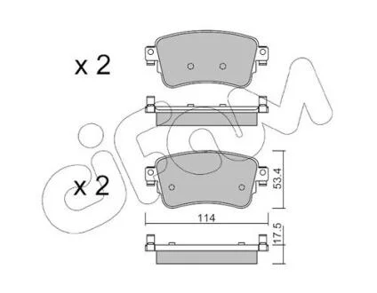CITROEN гальмівні колодки задн. SPACETOURER, DISPATCH IV,JUMPY, EXPERT 1.6/ 2.0 D 02.16- CIFAM 82211080