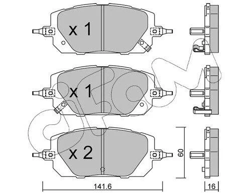 MAZDA Колодки гальм. передні MX-30 (DR) e-SKYACTIV 20- CIFAM 82212950 (фото 1)