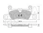 PORSCHE Колодки гальмівні задні TAYCAN 19- CIFAM 82213150 (фото 1)