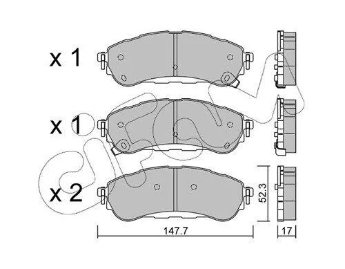 FORD Колодки гальмівні задні RANGER (TKE) 2.0 EcoBlue 4x4 CIFAM 82213440 (фото 1)