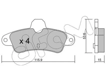 Тормозные колодки задн. (без датч.) FORD Mondeo -00, Cougar 98- CIFAM 8221430