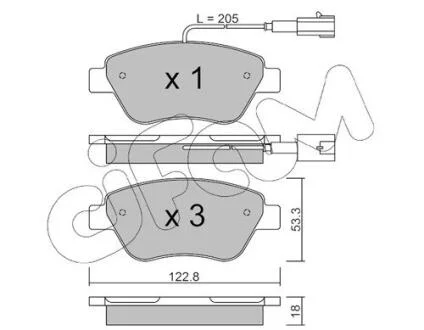 OPEL Гальмівні колодки передні Corsa 06 - CIFAM 8223210
