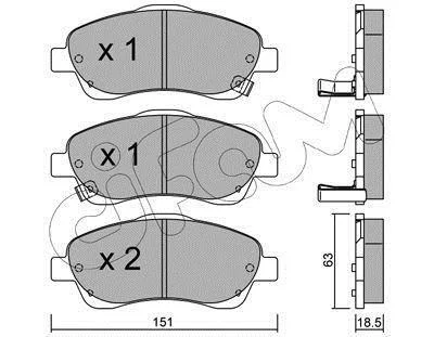 TOYOTA Тормозные колодки передн.Avensis 03- CIFAM 8224500