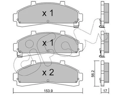 FORD USA Колодки гальмівні передн. EXPLORER 4.0 93- CIFAM 8226830