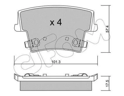 CHRYSLER гальмівні колодки задн.300C 04- CIFAM 8227180
