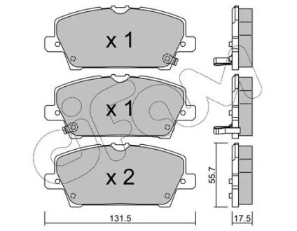 HONDA гальмівні колодки передн.Civic 06- CIFAM 8227280
