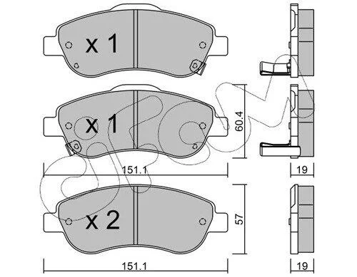 HONDA Тормозные колодки передние CR-V 07- CIFAM 8227890 (фото 1)