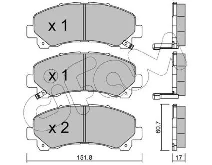 ISUZU колодки гальм. передн.D-Max I,II CIFAM 8229020