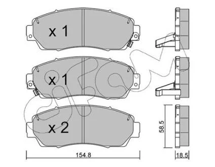 HONDA гальмів.колодки передн.CR-V 07- CIFAM 8229030