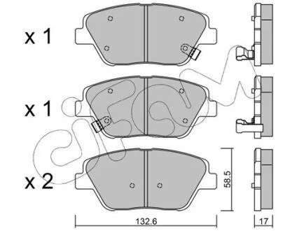 HYUNDAI Тормозн.колодки передн.Sonata NF,Kia Optima 09- CIFAM 8229450