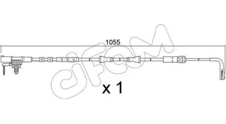 LAND ROVER Датчик зносу гал. колодок (перед) RANGE ROVER EVOQUE 1.5 20-, 2.0 18- CIFAM SU.391