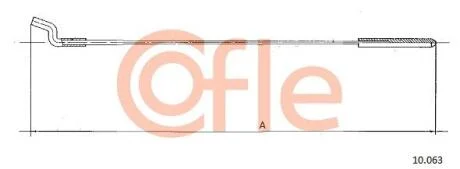 Трос акселератора COFLE 10.063