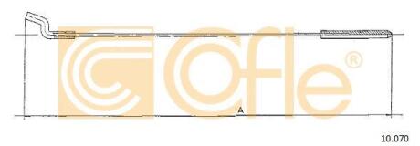 Трос акселератора COFLE 10.070