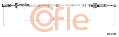 Трос акселератора COFLE 10.0904