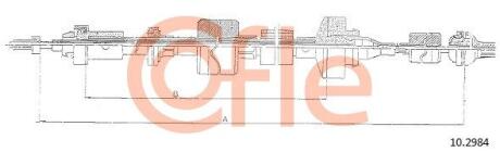 Трос зчеплення COFLE 10.2984