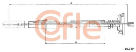 Трос зчеплення COFLE 10.339