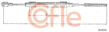 Трос ручника COFLE 10.4131