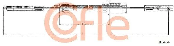 Трос ручника COFLE 10.464 (фото 1)