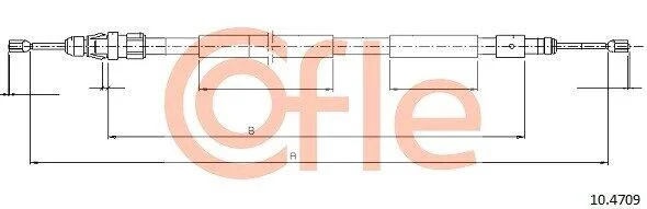Трос ручника COFLE 10.4709 (фото 1)