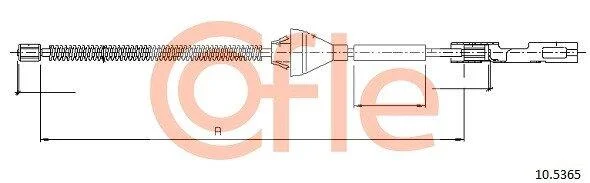 Трос ручника COFLE 10.5365 (фото 1)