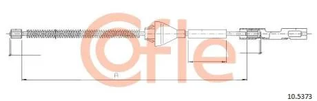 Трос ручника COFLE 10.5373