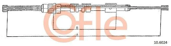 Трос ручника COFLE 10.6024 (фото 1)