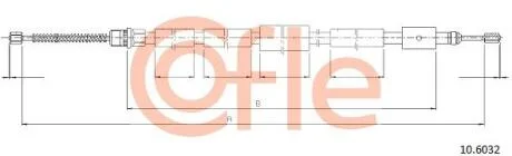 Трос ручника COFLE 10.6032