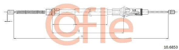 Трос ручника COFLE 10.6853 (фото 1)