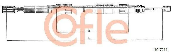 Трос ручника COFLE 10.7211 (фото 1)